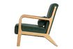 Miniature Fauteuil en velour vert Mark 5