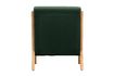 Miniature Fauteuil en velour vert Mark 2