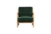 Miniature Fauteuil en velour vert Mark 3