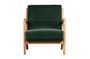 Miniature Fauteuil en velour vert Mark Détouré