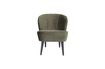 Miniature Fauteuil en velour vert Sara 1