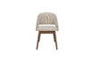 Miniature Fauteuil en velours beige 3