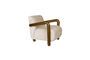 Miniature Fauteuil en velours beige Robinson Détouré