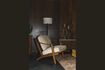 Miniature Fauteuil en velours beige Washington 1