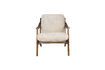 Miniature Fauteuil en velours beige Washington 10