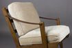 Miniature Fauteuil en velours beige Washington 3