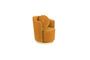 Miniature Fauteuil en velours ocre Sassy Détouré