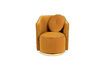 Miniature Fauteuil en velours ocre Sassy 3