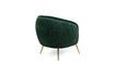 Miniature Fauteuil en velours vert foncé Curvy 4