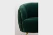 Miniature Fauteuil en velours vert foncé Curvy 10