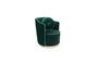 Miniature Fauteuil en velours vert foncé Sassy Détouré