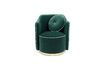 Miniature Fauteuil en velours vert foncé Sassy 3