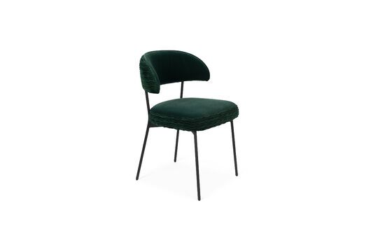 Fauteuil en velours vert foncé Winner Détouré