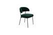 Miniature Fauteuil en velours vert foncé Winner 1