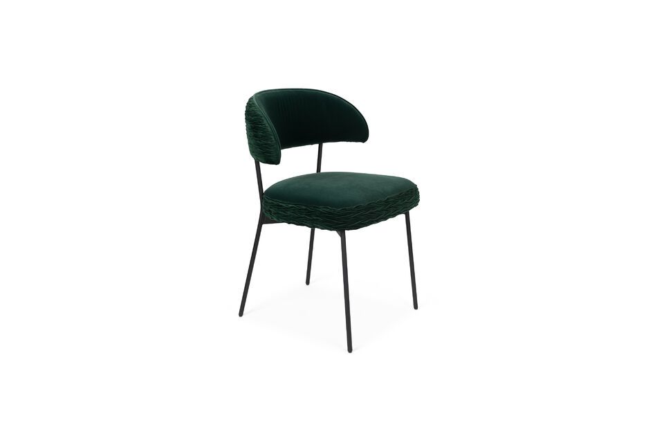 Fauteuil en velours vert foncé Winner Bold Monkey