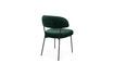 Miniature Fauteuil en velours vert foncé Winner 6