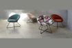 Miniature Fauteuil Garbo en Velours Orange 2