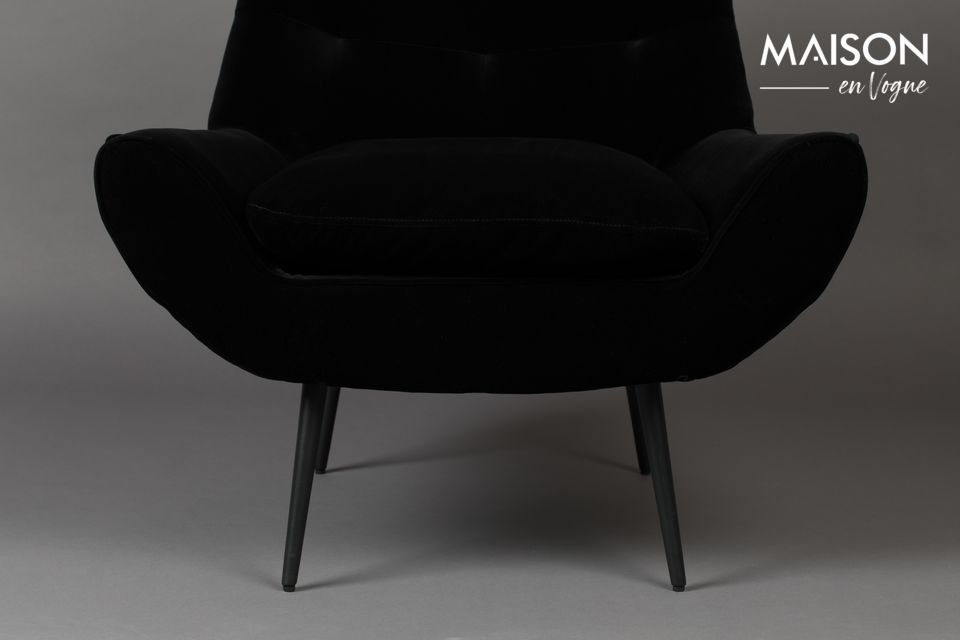 Fauteuil Glodis noir - 3