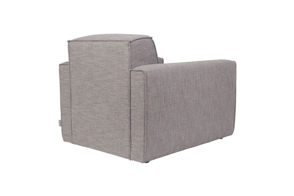 Fauteuil gris Bor - 6