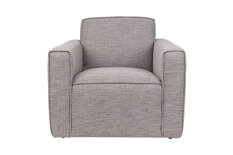 Fauteuil gris Bor - 7