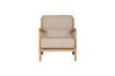 Miniatuur Fauteuil in zand geweven stof Mark 1
