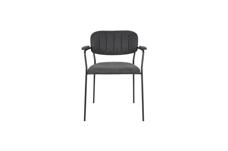 Fauteuil Jolien gris foncé - 6