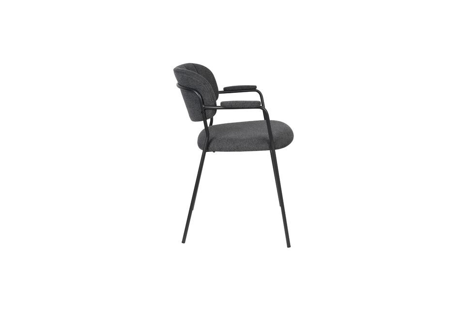 Fauteuil Jolien gris foncé - 7