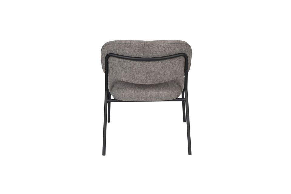 Fauteuil Jolien noir et gris - 9