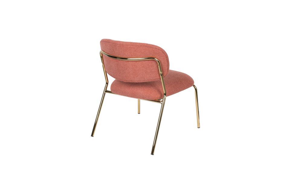 Fauteuil Jolien or et rose - 7