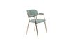 Miniature Fauteuil Jolien Or et vert clair 1