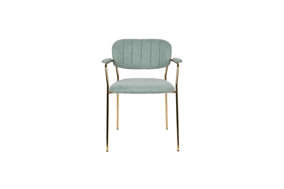 Fauteuil Jolien Or et vert clair - 6