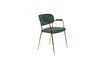 Miniature Fauteuil Jolien or et vert foncé 6