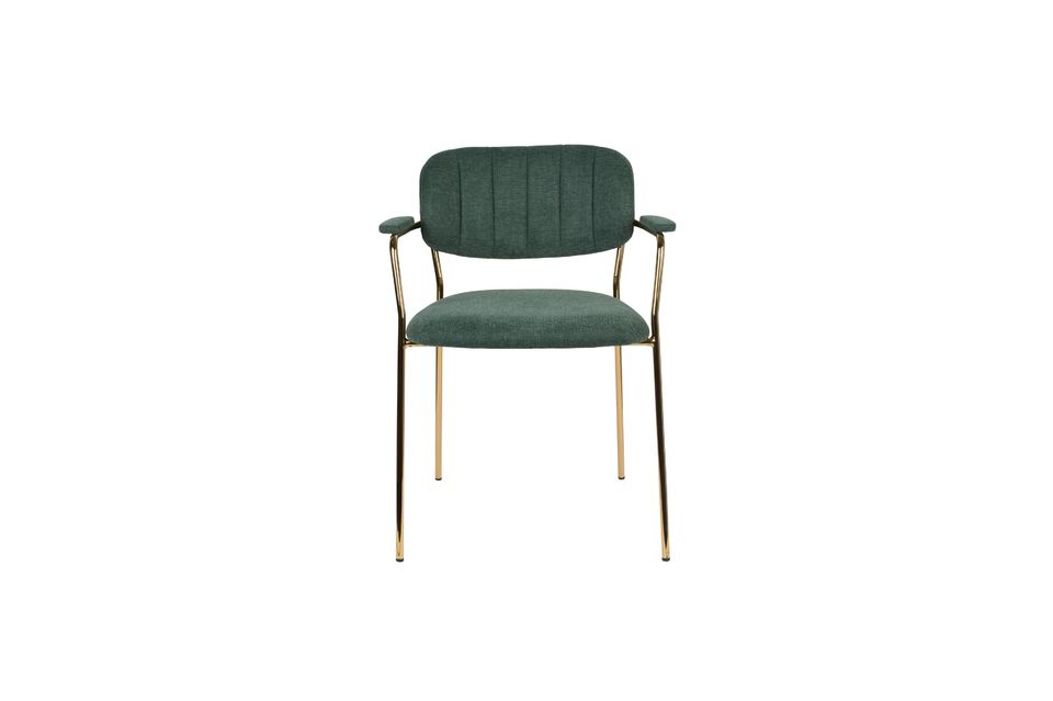 Fauteuil Jolien or et vert foncé White Label