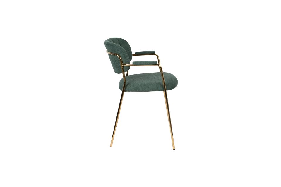 Fauteuil Jolien or et vert foncé - 6