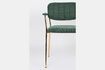 Miniature Fauteuil Jolien or et vert foncé 11