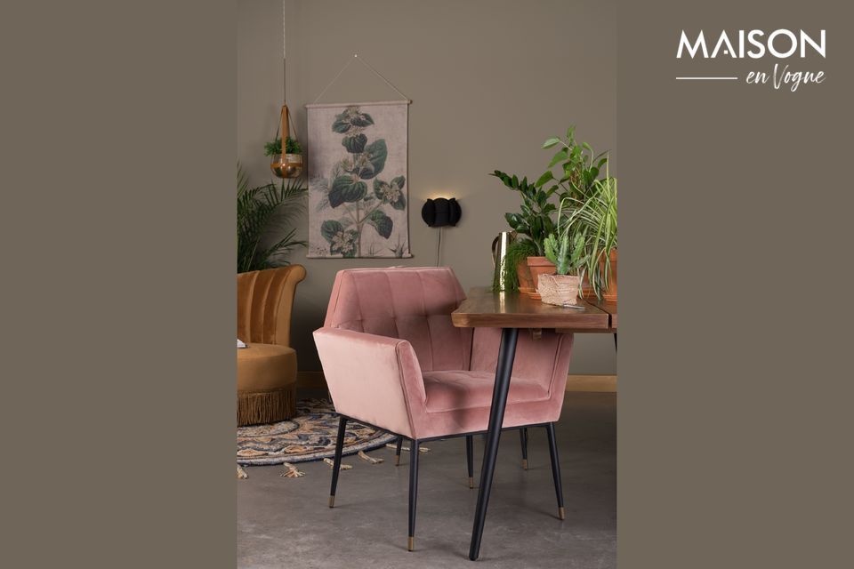 Fauteuil Kate vieux rose Dutch Bone