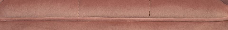 Mise en avant matière Fauteuil Kate vieux rose