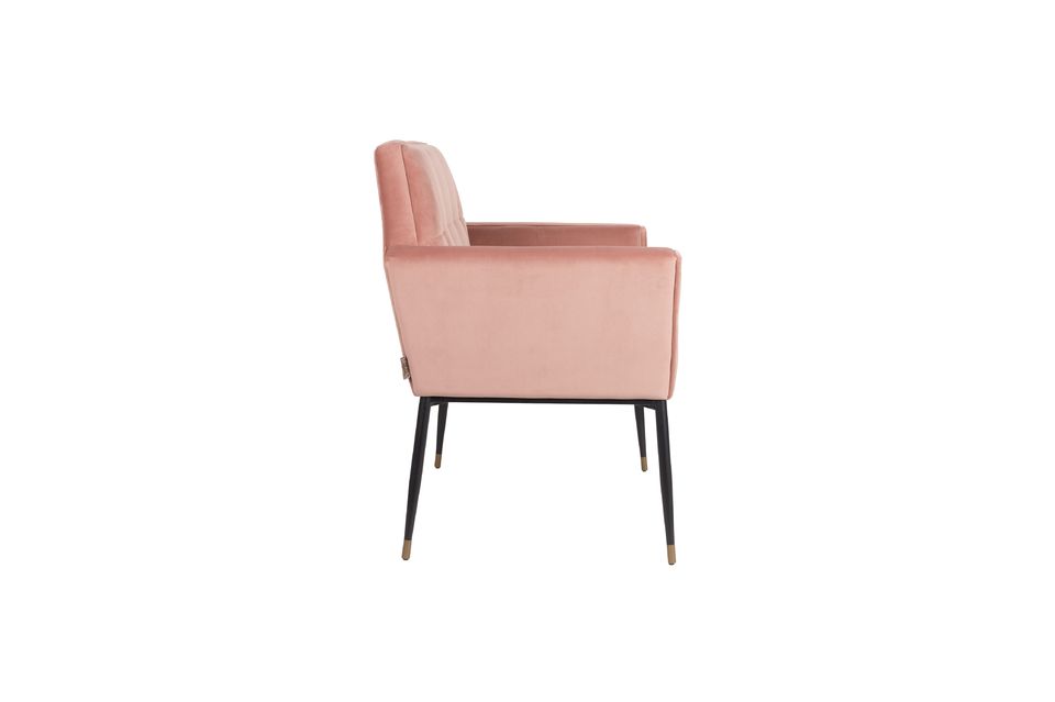 Fauteuil Kate vieux rose - 7