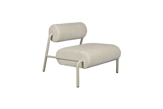 Fauteuil lounge blanc cassé Lekima Détouré