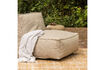 Miniature Fauteuil lounge de jardin 80x95 cm Oléfine Sable Velora 3