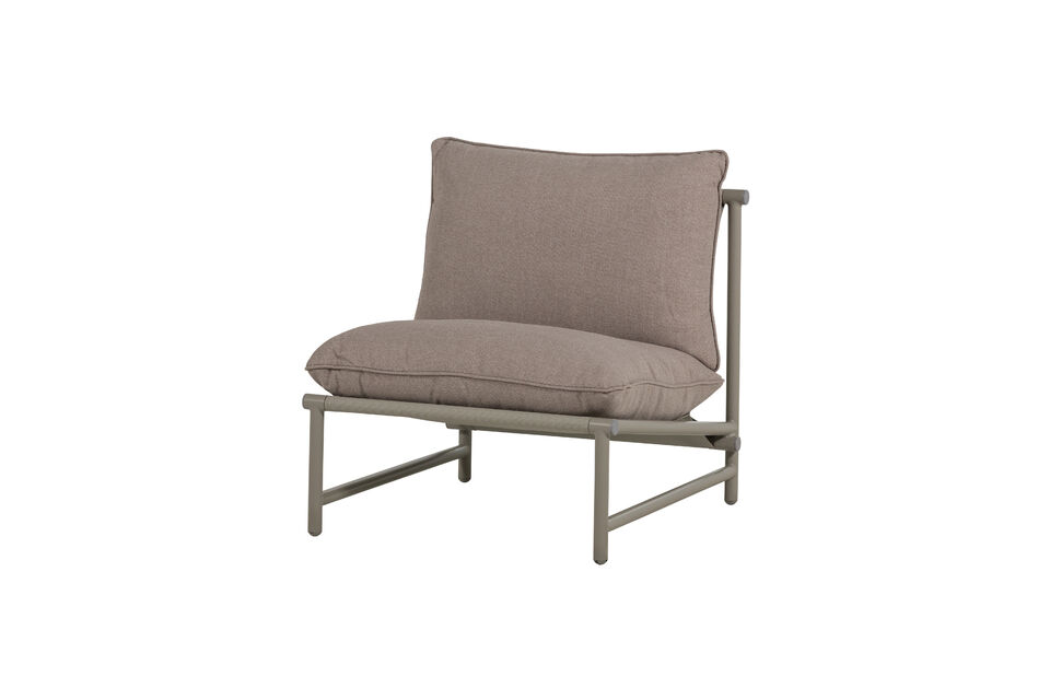 Fauteuil lounge de jardin Aluminium Sable Elvo Woood