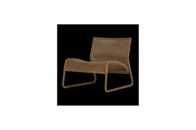 Fauteuil lounge de jardin Polypropylène Jaune miel West