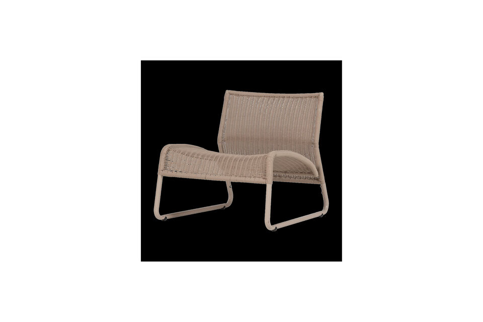 Fauteuil lounge de jardin sable West Woood