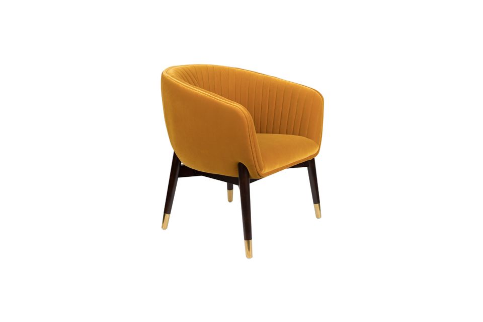Fauteuil lounge Dolly ocre Dutch Bone