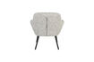 Miniature Fauteuil lounge en acier beige Dude 5