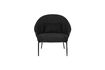 Miniature Fauteuil lounge en bouclé noir Rodin 3