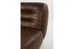 Miniature Fauteuil lounge en cuir marron foncé Wyatt 7