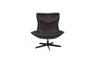 Miniature Fauteuil lounge en cuir PU noir John 2