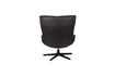 Miniature Fauteuil lounge en cuir PU noir John 5