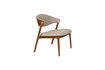 Miniature Fauteuil lounge en hêtre finition noyer Babington 1